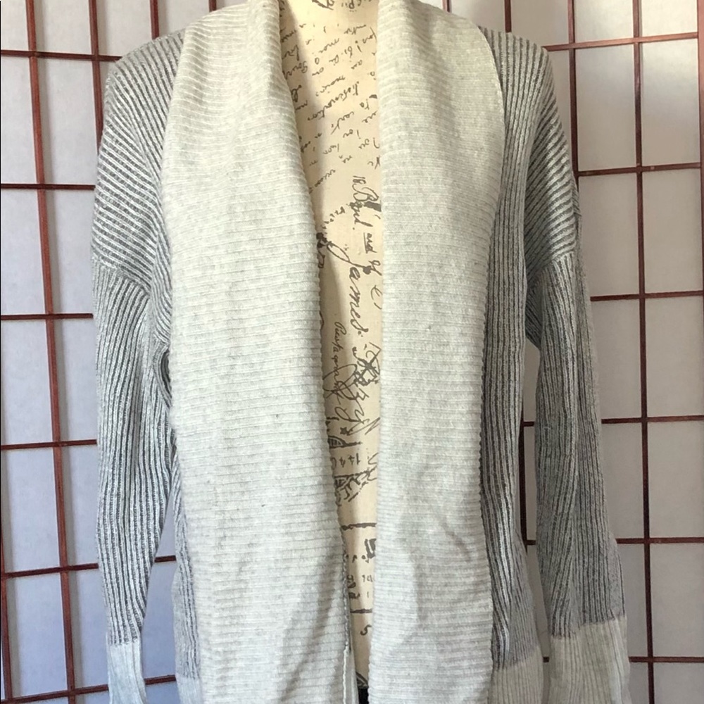 Inc Coloredblocked Open Front Cardigan